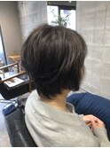 ショート　前下がりショートボブ