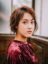 アラワラブルー(arrawarra blue)&nbsp;くしゃウェットショートボブ/20代/30代/40代/50代/倉敷駅/白楽町