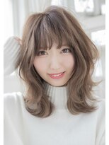 ナンバー エアロ 横浜(N° +aero)&nbsp;濡れ髪　切りっぱなし　オリーブカラー　セミウェットウェーブ