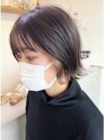 アーブル ヘアーアンドメイク(ARBRE) インナーカラーブリーチダブルカラーボブイヤリングカラー