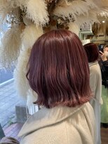 クレア 能見台(CREA)&nbsp;横浜プラムカラー波巻き切りっぱなしボブ