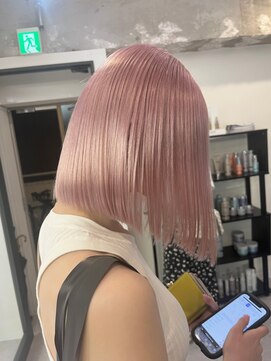 ペレ 渋谷(PELE) K98_ピンクベージュ ブリーチ2回~.