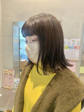 オーガニック リブ 川越(organic+live) ２０代３０代大人可愛い外ハネボブ耳掛け透明感