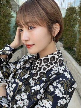 サンド 池袋(sand) イメチェン/ショート/ショートボブ/グレージュ