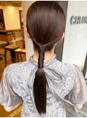 ドレスヘア_ヘアアレンジお客様スタイル