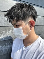 ヒュイル バイ ニアウ(Hwyl by Niau)&nbsp;メンズマッシュショートパーマスパイラルパーマニュアンスパーマ