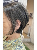 クーロン(Qoolon)&nbsp;60代　otona design（ito ハイライト3D color × short）