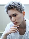 ☆ハイライトシルバーアッシュ　アップバングスタイル☆