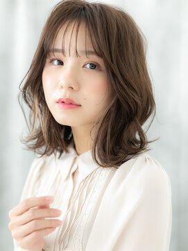 ドクターズ サロン ラブ(Dr's Salon LAB) イヤリングカラー外はねエアリーカールミディo古河20代30代40代