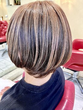 ヘアサロン ビビット 久宝寺店(VIVIT) 白髪ぼかしアンブレラカラー　ベージュ