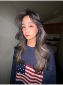 透明感たっぷりダークグレージュ