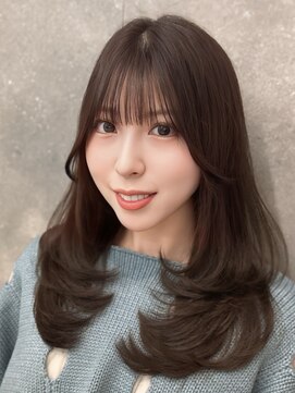 クム(kumu) 【kumu】ミディアムレイヤー /顔周りカット/ 栄 / 名古屋