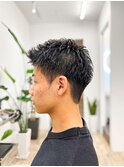 【メンズ★大名】黒髪ショート×スパイキーショート刈り上げあり