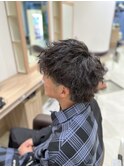 【岩城指名】ウルフ×波巻きスパイラルパーマ