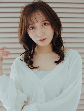 ポイントファイブバイソレイユ 豊橋駅前大通店(.5 by SOLEIL) ミディアムシースルーバングブリーチなし