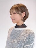 ショートおくれ毛前髪カット美髪韓国ヘア_ba549982