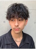 渋谷ツイストスパイラルパーマゆるめツイスパメンズビジネスヘア