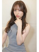 ベレッタ ネヤガワ(veretta. neyagawa)&nbsp;ショコラベージュ/透明感カラー/シースルーバング/ロング/夏ヘア