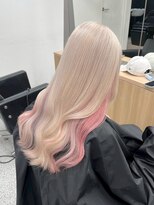 ベレーザ 渋谷神南(Beleza)&nbsp;16663ホワイトブロンドシルバーベージュインナーピンク