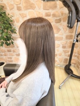 ブリーチリタッチなしワンメイクカラー