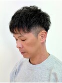 爽やかツーブロックショート