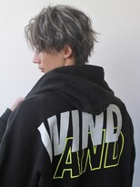 HANATEN BASE-men‘s salon【ハナテンベースメンズサロン】【4月下旬NEW OPEN(予定)】 ハイライトマッシュウルフメンズパーマリバースセンターパート_2