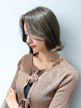 ヘアーサロン ラフリジー(Loufreasy) オリーブカラーで大人っぽボブ