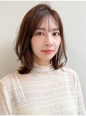 イメチェン艶感前髪こなれヘアレイヤーカットサイドバング