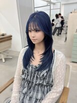 モリオフロムロンドン 大宮店(morio from London) 【坪井】ケアブリーチ ×ネイビー