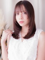 カバーヘア ブリス 戸田公園西口店(COVER HAIR bliss)&nbsp;ハイレイヤーエアストレートミルクブラウンブリーチなし20代a