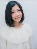 自然体が可愛い☆黒髪ナチュラルボブ