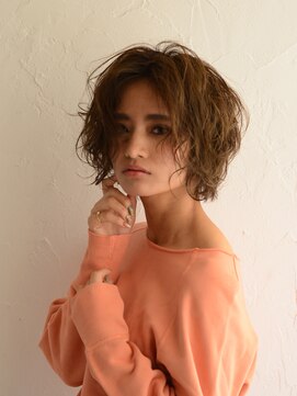 アース 西葛西店(HAIR&MAKE EARTH) 無造作感がポイント☆セミウェットボブ