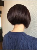 前下がりボブ/アースカラー/30代/40代/50代