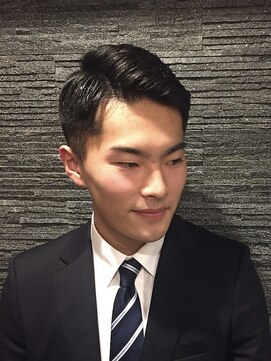 ヒロギンザ 恵比寿店(HIRO GINZA) ツーブロックビジネスショートレイヤーかき上げコンマヘア
