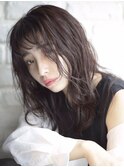 ダークアッシュ/濡れ髪/オン眉/エアリーミディ/たまプラーザz2