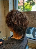 【ウルフは何してもカッコイイ】ツイストスパイラルパーマ!!