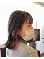 ラフィネ 成増店(raffine)&nbsp;【 raffine 池田 】ふんわり可愛いインナーピンク【成増美容室】