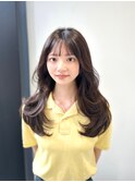ダークグレージュのワンホンヘア