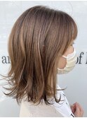 ハイライト×ベージュ