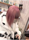 pink×black