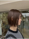 切りっぱなしボブ