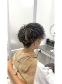 ハイライトバレイヤージュ×パーマ