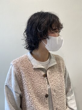 スタイル 茅ケ崎(STYLE) 【ハクラ】ウルフ ウルフパーマ 黒髪パーマ レイヤー