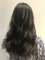 アース 天満橋店(HAIR & MAKE EARTH) グレーベージュカラーダークアッシュベージュくすみカラー黒髪