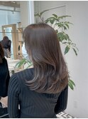 レイヤー/グレージュ/ロング/セミロング/暗髪/艶髪/髪質改善