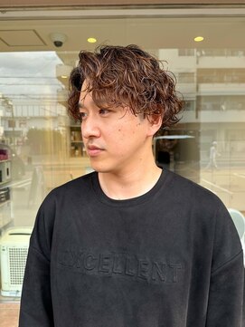 ヘアアンドメイク ニューヨーク ニューヨーク 長岡天神店(Hair&Make NYNY) 波巻きニュアンスヘア/メンズパーマ/センターパート
