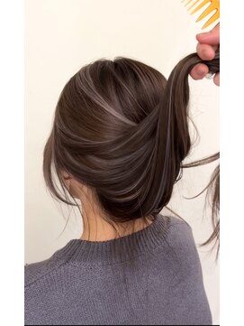 ジルブラン(JIL BLAN) ダブルカラーケアブリーチハイライトバレイヤージュ白髪染め