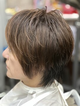 ティービーケー 鶴見店(TBK) ショートヘア　白髪ぼかし