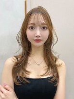 ジーナ 天王寺(Zina)&nbsp;髪質改善＊ハイトーンオレンジベージュ＊美髪【Zina難波】