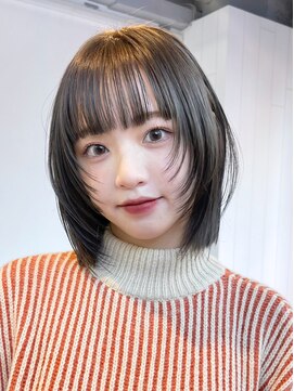 アルバム 池袋(ALBUM) ボブルフ透明感カラーオリーブカラー_ba427423